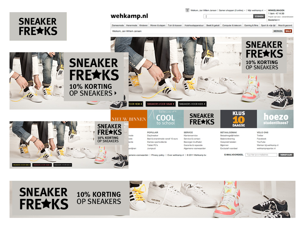Ontwerp SneakerFreaks campagne